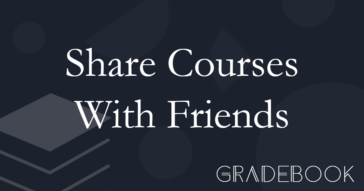 Share your courses with friends